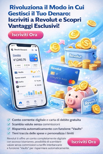 Rivoluziona il Modo in Cui Gestisci il Tuo Denaro: Iscriviti a Revolut e Scopri Vantaggi Esclusivi!