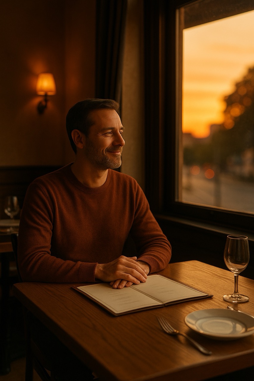 Il mondo fuori corre, lui no