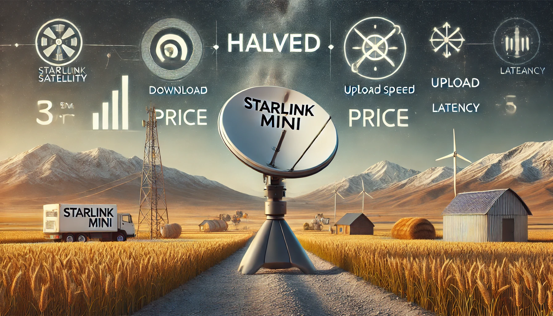 Un'immagine che mostra un'antenna satellitare Starlink