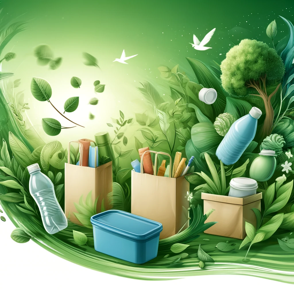 concetto di bioplastici