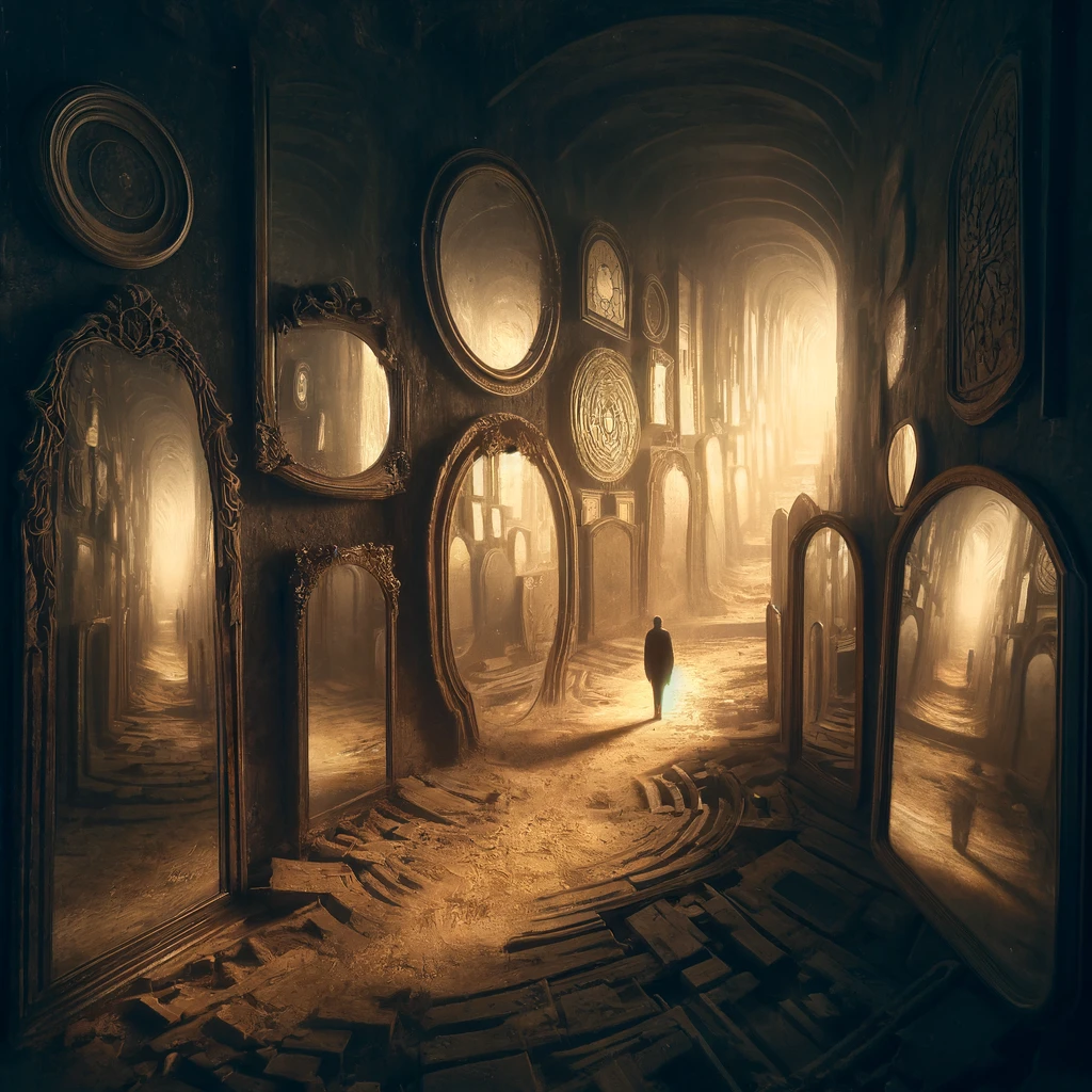 il viaggio attraverso il labirinto di specchi