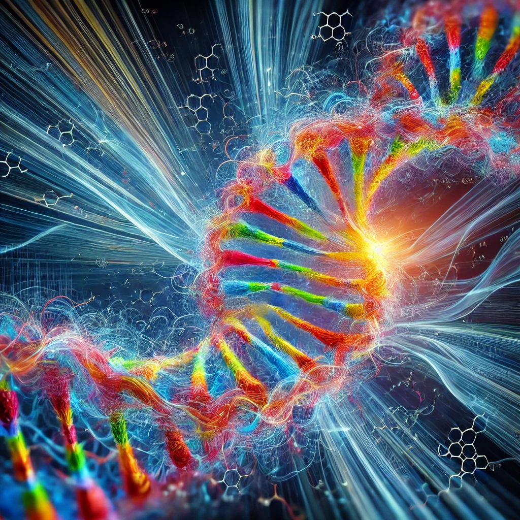 Una rappresentazione visiva del DNA umano