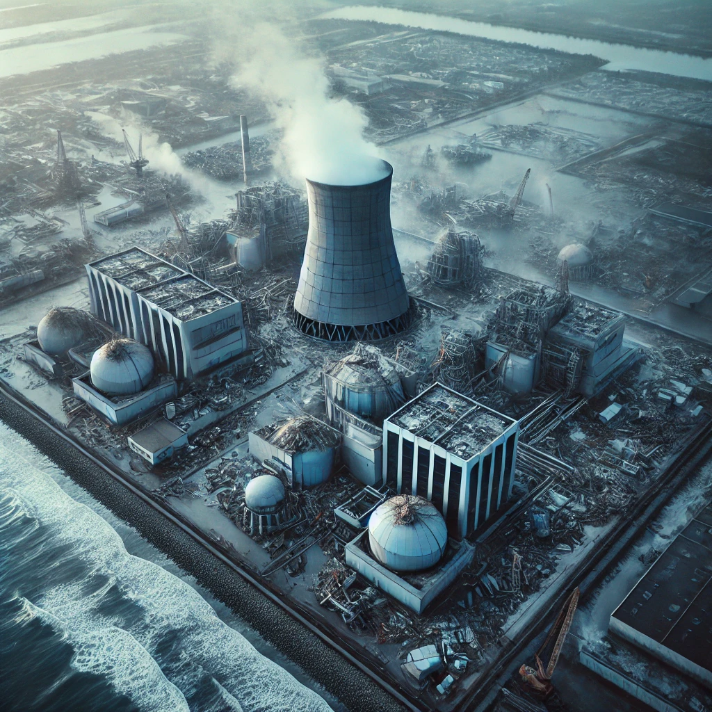 centrale nucleare danneggiata