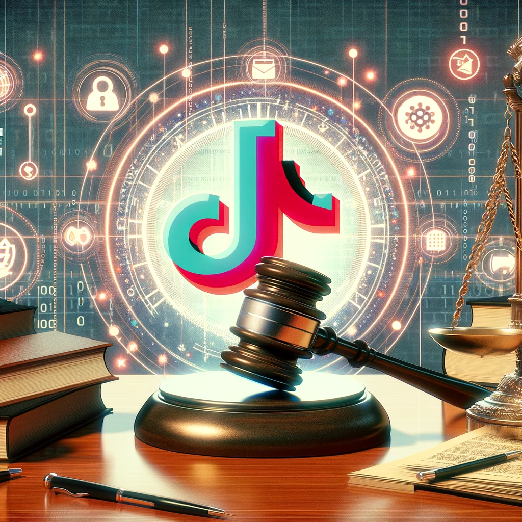 rappresentazione artistica di TikTok che si trasforma